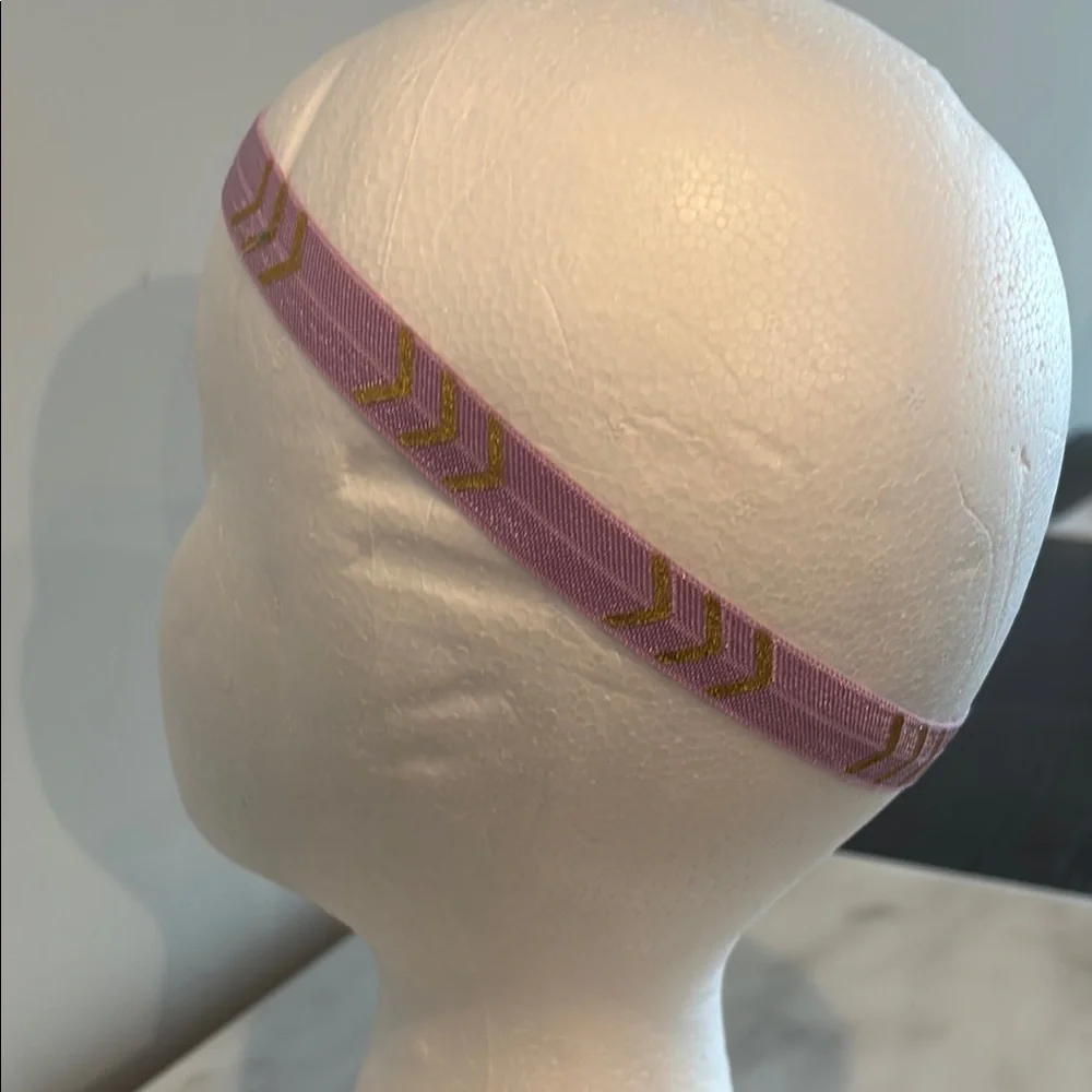 Floral Headband with Black and Purple Accents